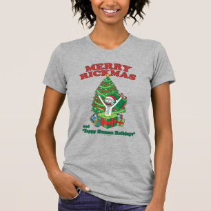 Camiseta Rick e Morty Rickmas de Feliz do Portal
