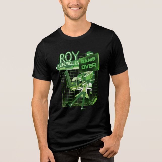 Camiseta RICK E MORTY™ | Roy Uma Vida Bem Vida (Frente)