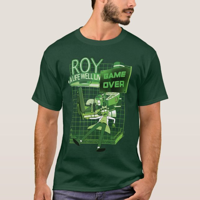 Camiseta RICK E MORTY™ | Roy Uma Vida Bem Vida (Frente)