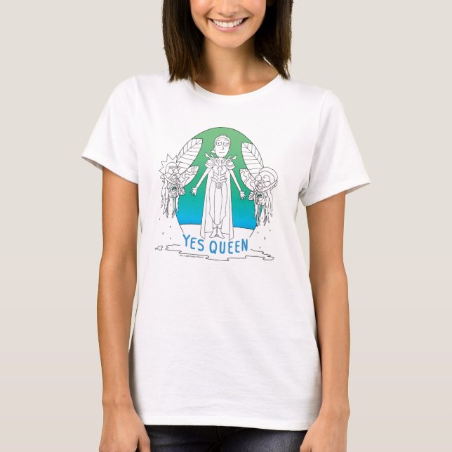 Camiseta RICK E MORTY™ | Sim Rainha (Frente)