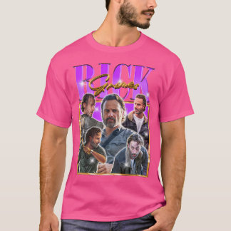 Camiseta Rick Grimes Retro-Pano-Inicial
