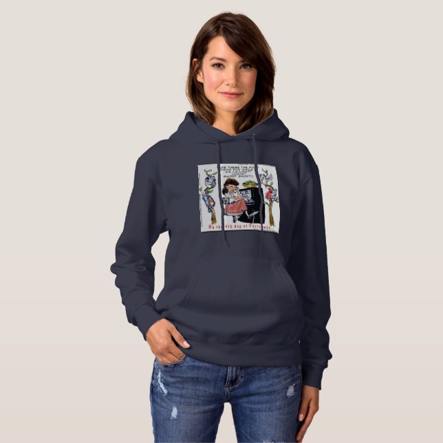 Camiseta Rick London Ernestine Pássaros Chamando Natal (Frente Completa)