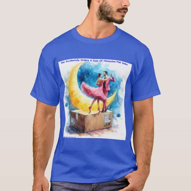 Camiseta Rick London Pink Himalayan Salsa Engraçado  (Frente)