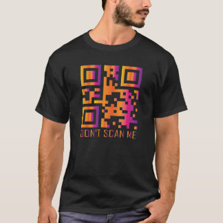 Camiseta rick rolo engraçado código de verificação QR não m