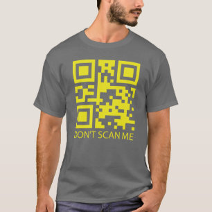 Camiseta rick rolo engraçado código de verificação QR não m