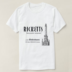 Camiseta Rickets Restaurant, Chicago, Illinois