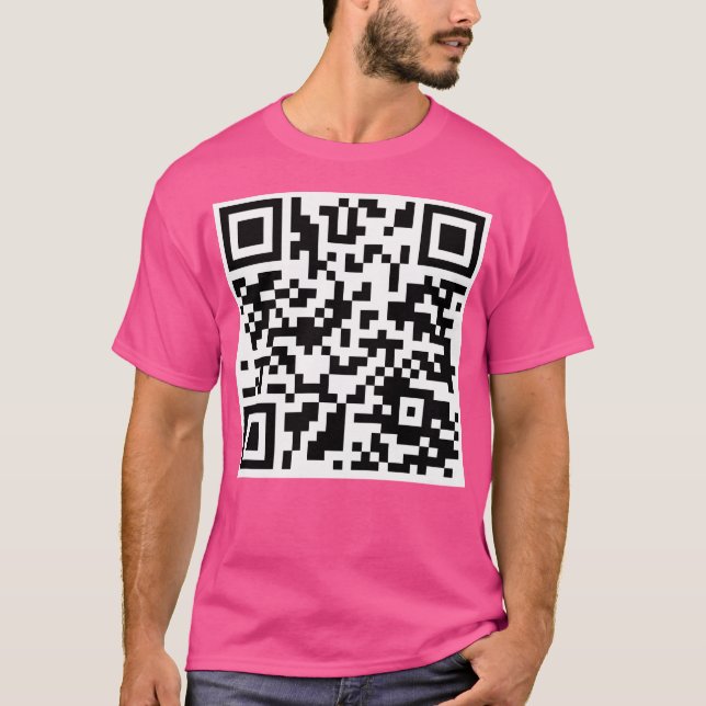 Camiseta Rickroll Qr Code (Frente)
