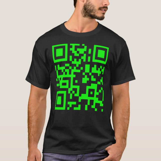 Camiseta Rickroll qr code (Frente)