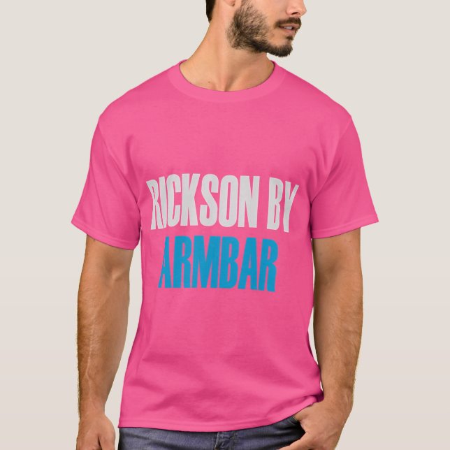 Camiseta Rickson De Armbar Jiu Jitsu (Bjj) (Frente)