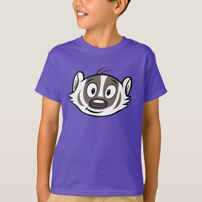 Camiseta Ricky Raccoon | Face de Badger Boomer (Frente)