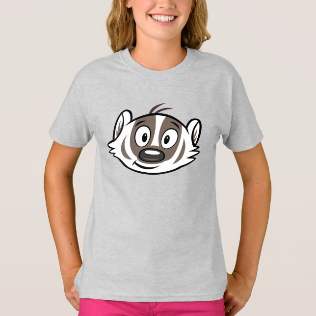 Camiseta Ricky Raccoon | Face de Badger Boomer (Frente)