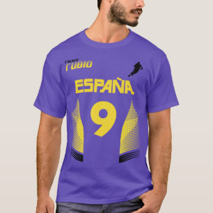 Camiseta Ricky Rubio Retro Espanha Euro National Basball F