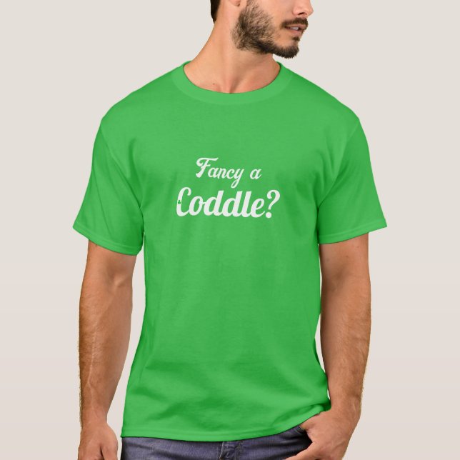 Camiseta Rico A Coddle Engraçado Irlandês (Frente)