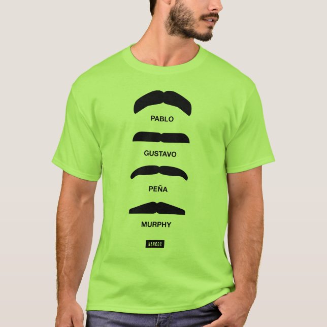 Camiseta rico bom pablo gustavo pena murphy narcos (Frente)