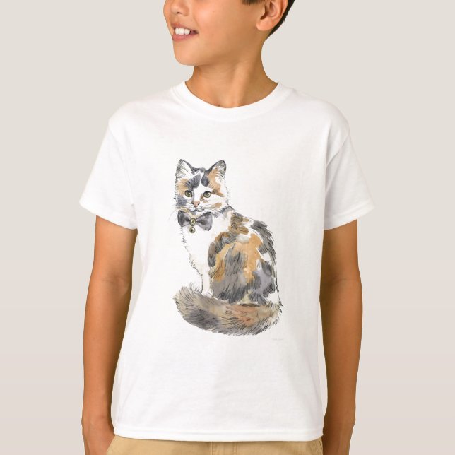 Camiseta Rico Calico Cat (Frente)
