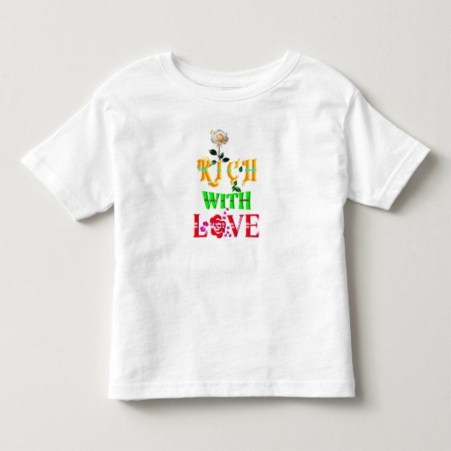 Camiseta Rico Com Amor (Frente)