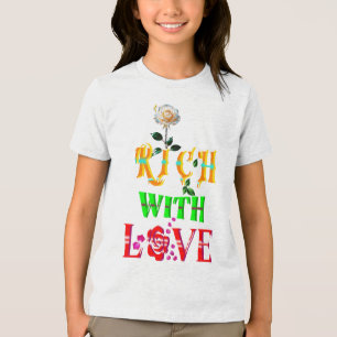 Camiseta Rico Com Amor