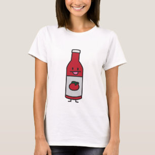 Camiseta Rico do condimento da mesa do molho de tomate da