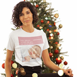 Camiseta Rico - Foto do bebê em forma de beleza | Rosa e Br