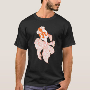 Camiseta Rico Goldfish Red White Calico Ryukin Vei