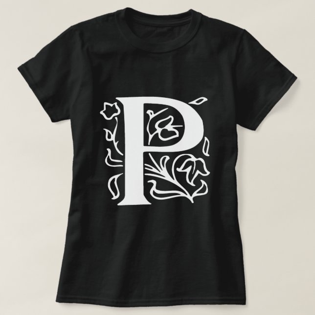 Camiseta Rico - Letra P (Frente do Design)