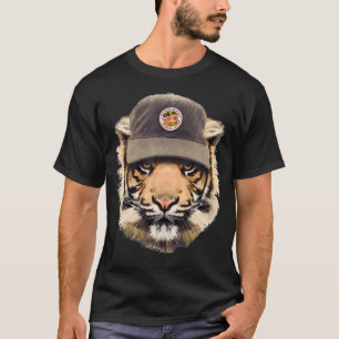 Camiseta Rico Tigre-Camisa Exército Selva de Verão Surf