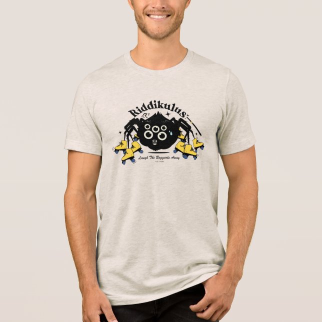 Camiseta Riddikulus - Afugente os Boggarts com Riso (Frente)
