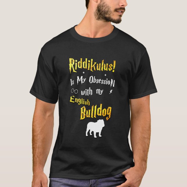 Camiseta Riddikulus English Bulldog (Frente)