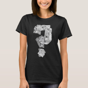 Camiseta Riddle de Pergunta de Fita do Utilitário Cinza
