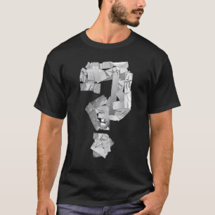 Camiseta Riddle de Pergunta de Fita do Utilitário Cinza