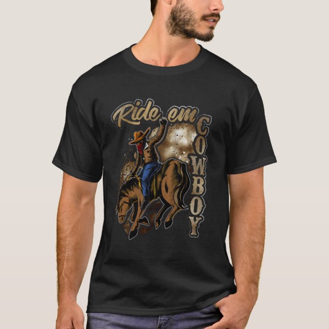 Camiseta Ride Em Cowboy Design (Frente)