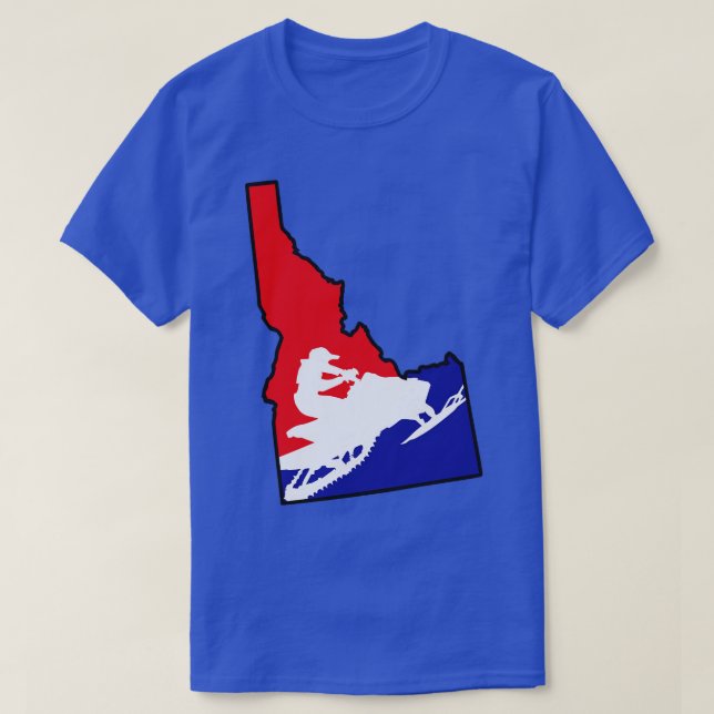 Camiseta Ride Idaho Snowmobile TShirt (Frente do Design)