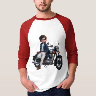 Camiseta Ride in Style: enfatiza o aspecto na moda