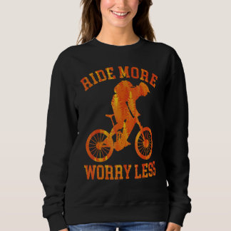 Camiseta Ride More Worry Less Mountain Biking Vintage Fores