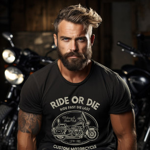 Camiseta Ride or Die Motocicleta 