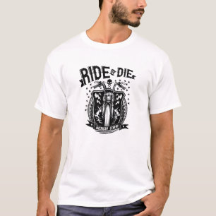 Camiseta Ride ou Morra de Colheita Gótica