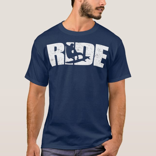 Camiseta Ride Wakesurf Surfing  Surfer Wake Surf (Frente)