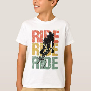 Camiseta Rider de Ciclo de Vintagem de Ride