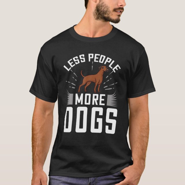 Camiseta Ridgeback Dog Cachorros Rhodesian Proprietário (Frente)