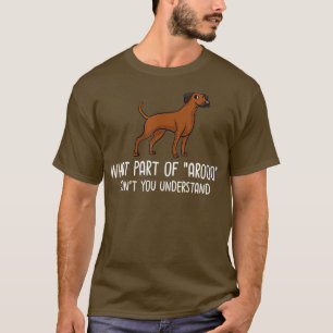 Camiseta Ridgeback Dog Ridgeback Puppies Proprietário Love
