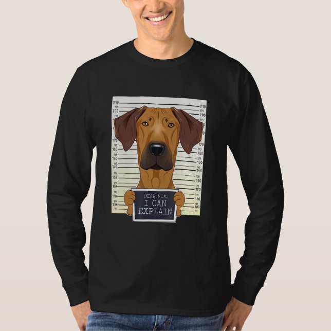 Camiseta Ridgeback Engraçado Ridgeback Mãe I Ridgebac Rhode (Frente)