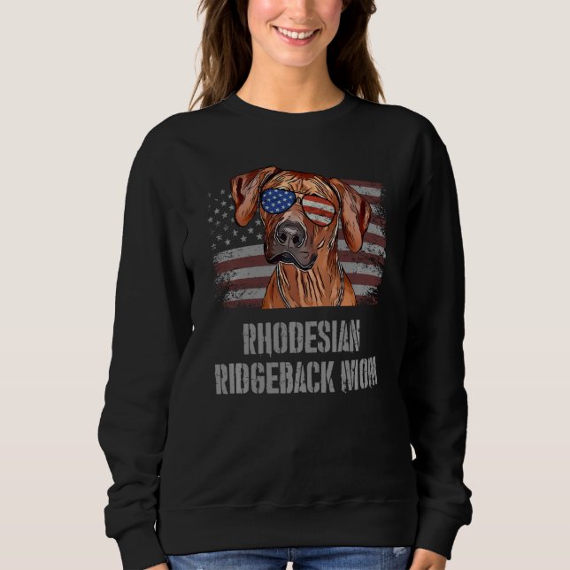 Camiseta Ridgeback Melhor Cachorro Mãe Nos Eua (Frente)