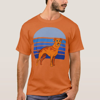 Camiseta Ridgeback Ridgeback Cão Retro Azul 1