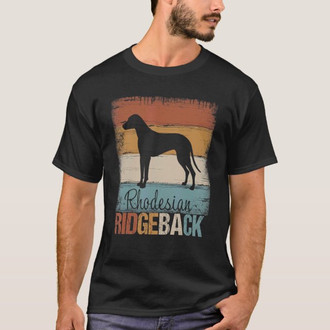 Camiseta Ridgeback Ridgeback Proprietários de Cachorros Ret (Frente)