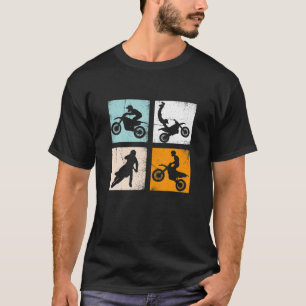 Camiseta Ridin Motocross, Motocross, Estampagem de Esterno