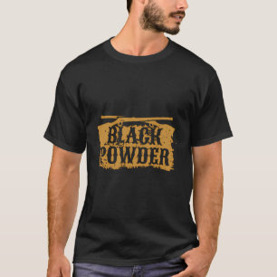 Camiseta Rifle Flintlock do Muzzleloader em Pó Preto