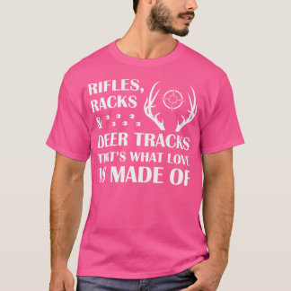 Camiseta Rifles Racks E Caçadores De Veados