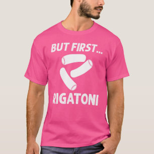 Camiseta Rigatoni Pasta Noodles Recebe Molho Italiano