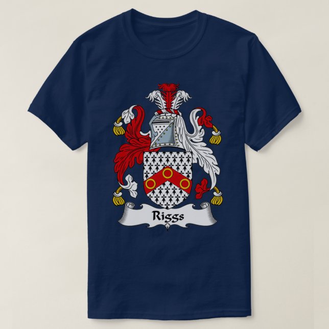 Camiseta Riggs Coat of Arms Family Crest  (Frente do Design)