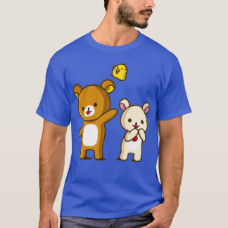 Camiseta Rilakkuma Korilakkuma e Kiiroitori